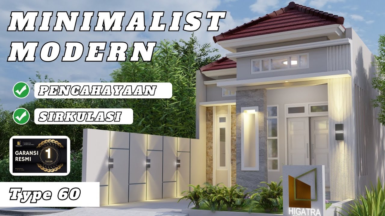 MINIMALIST MODERN TYPE 60 #jasapembangunan #jasarenovasi #rumah #rumahidaman #rumahminimalis