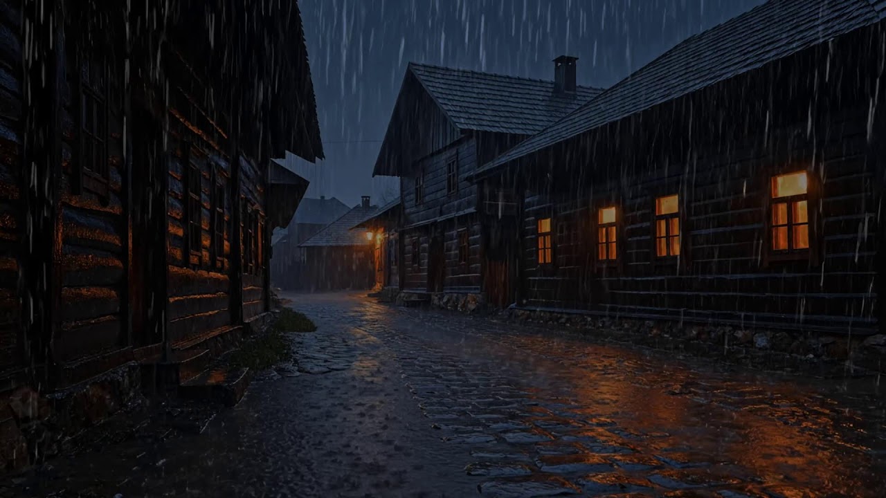 Black Screen Rain and Thunder for Deep Sleep and Night Anxiety Relief | Sleep Instantly
