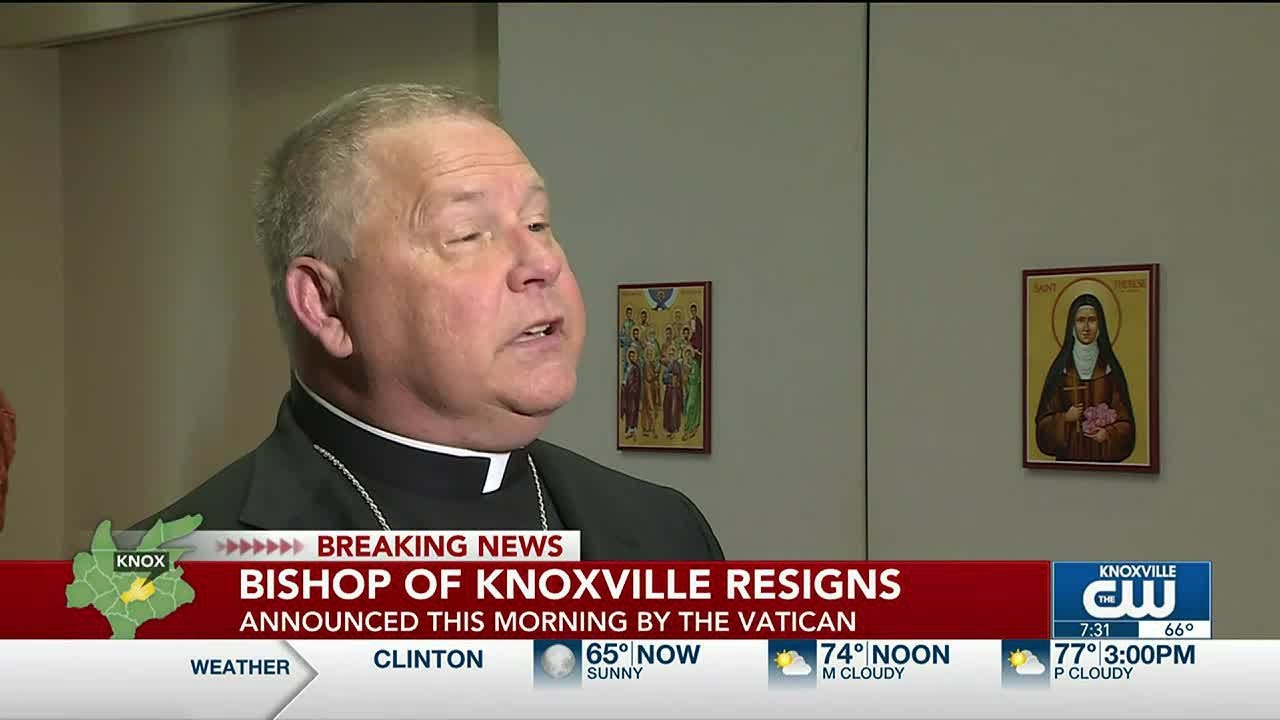The bishop of the Diocese of Knoxville resigned under pressure Tuesday