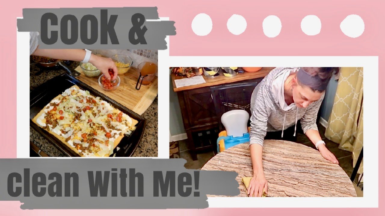 Cook and Clean With Me | Taco Pizza!