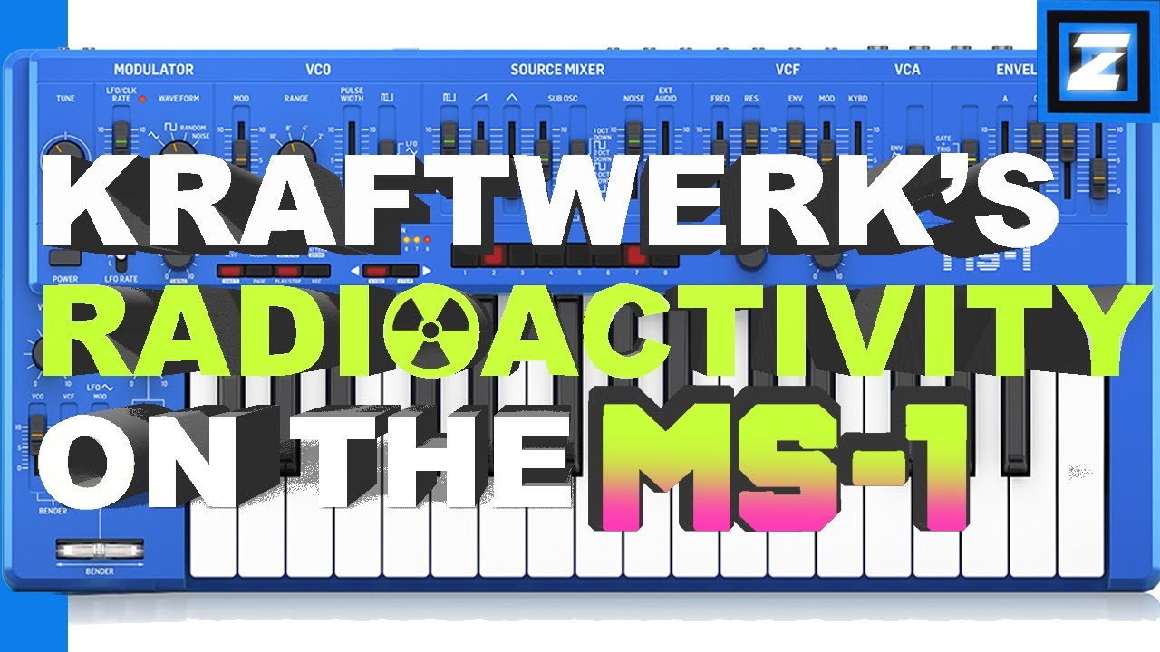 Kraftwerk Radioactivity cover on the Behringer MS-1