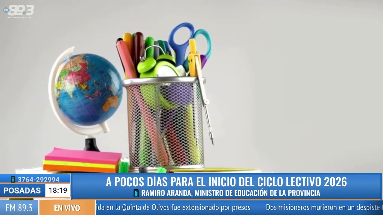 “El 2 de marzo comienzan las clases en toda la provincia”