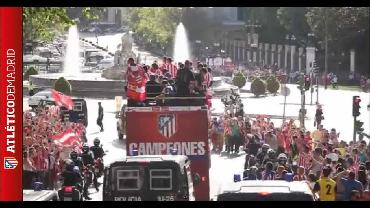 Así celebró el Atlético la victoria en la UEFA Europa League 2011/2012 en Madrid