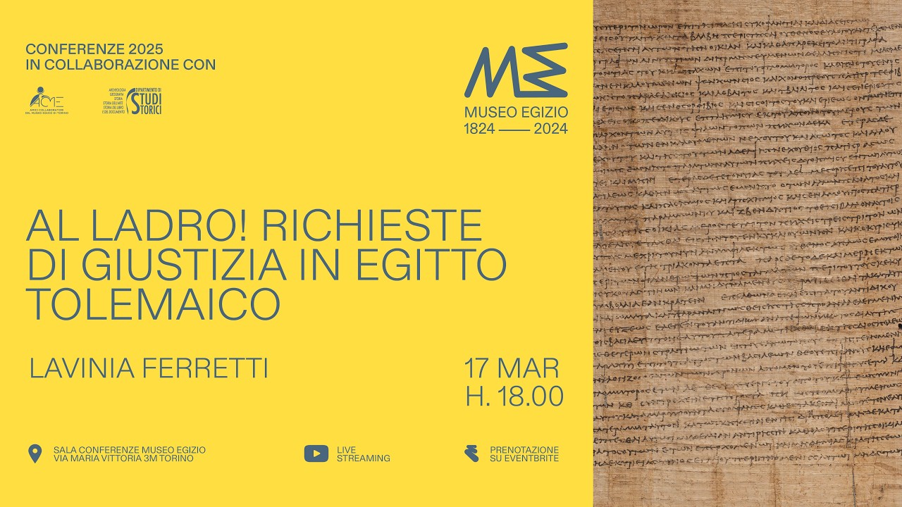 Al ladro! Richieste di giustizia nell'Egitto tolemaico