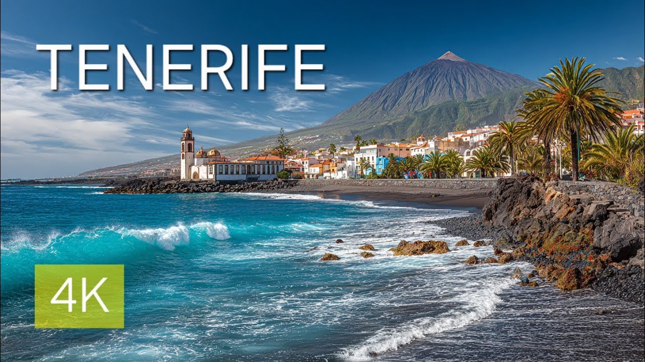 🇮🇨 Tenerife 4K. Drone Video for Relaxing