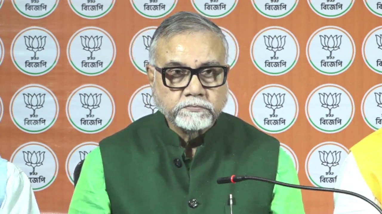Press Conference by Tapas Roy Ex- MLA & National Council Member at 6, Murlidhar Sen Lane, BJP HQs.