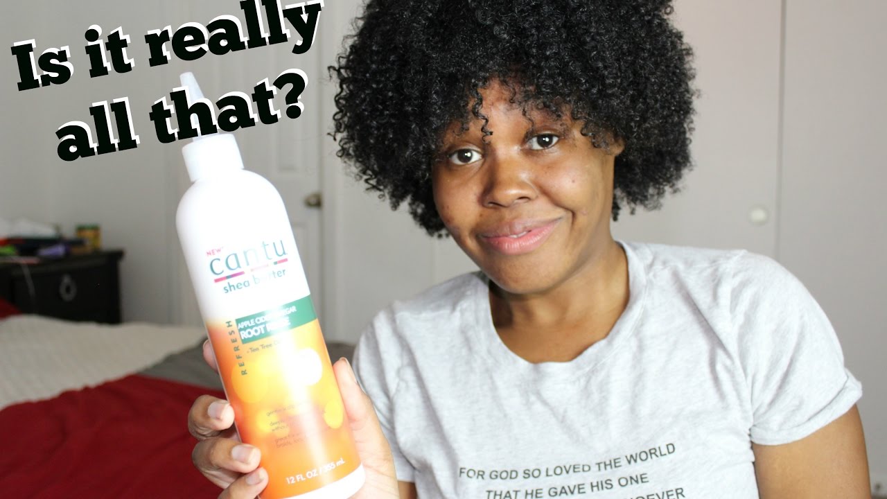 Cantu Shea Butter Apple Cider Vinegar ROOT RINSE | Demo & Review