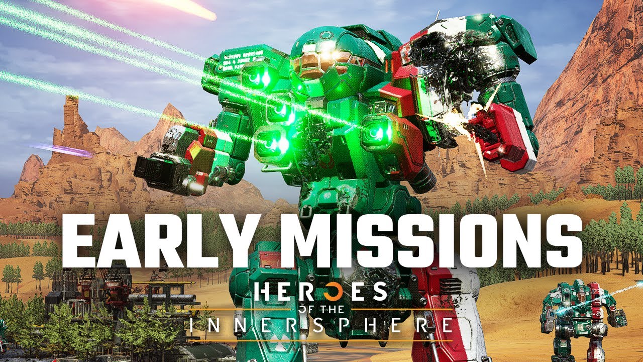 Early Game Missions and a new Mech - Mechwarrior 5: Mercenaries DLC Playthrough EP 2