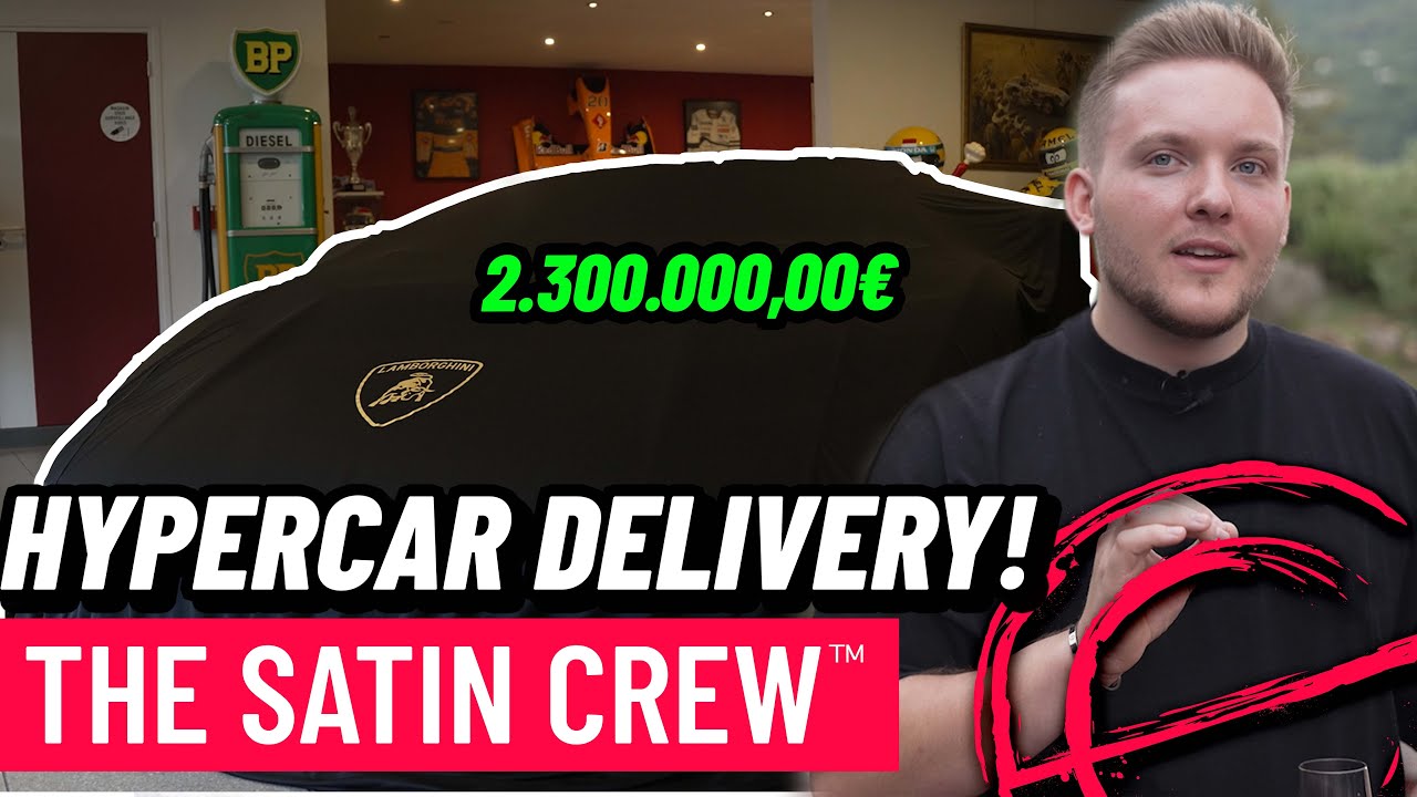 HYPERCAR LIEFERUNG | LAMBORGHINI COUNTACH 2022 | THE SATIN CREW™!