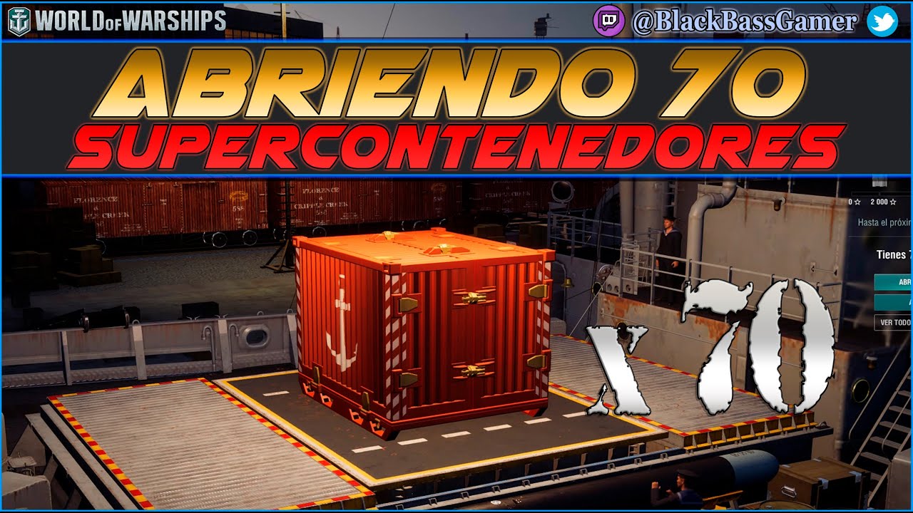 WORLD OF WARSHIPS | Abriendo 70 Supercontenedores Evento 9º Aniversario