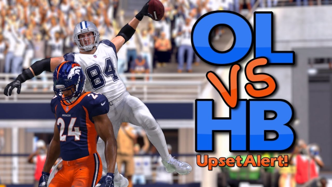 TEAM OF HALFBACKS vs TEAM OF OFFENSIVE LINEMEN!! Madden 17 Challenge