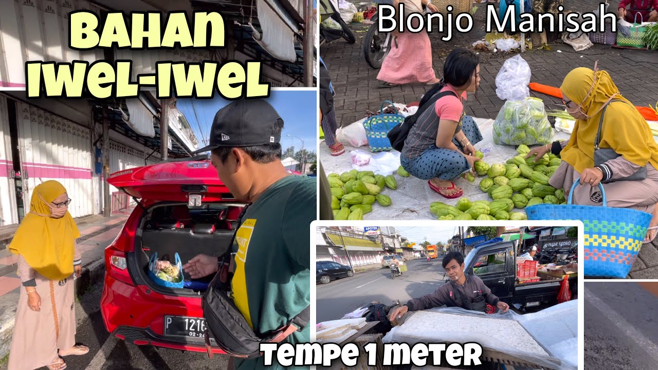 BELANJA di PASAR Bareng ibuk‼️Memu TEMPE 1 METER‼️bajidot
