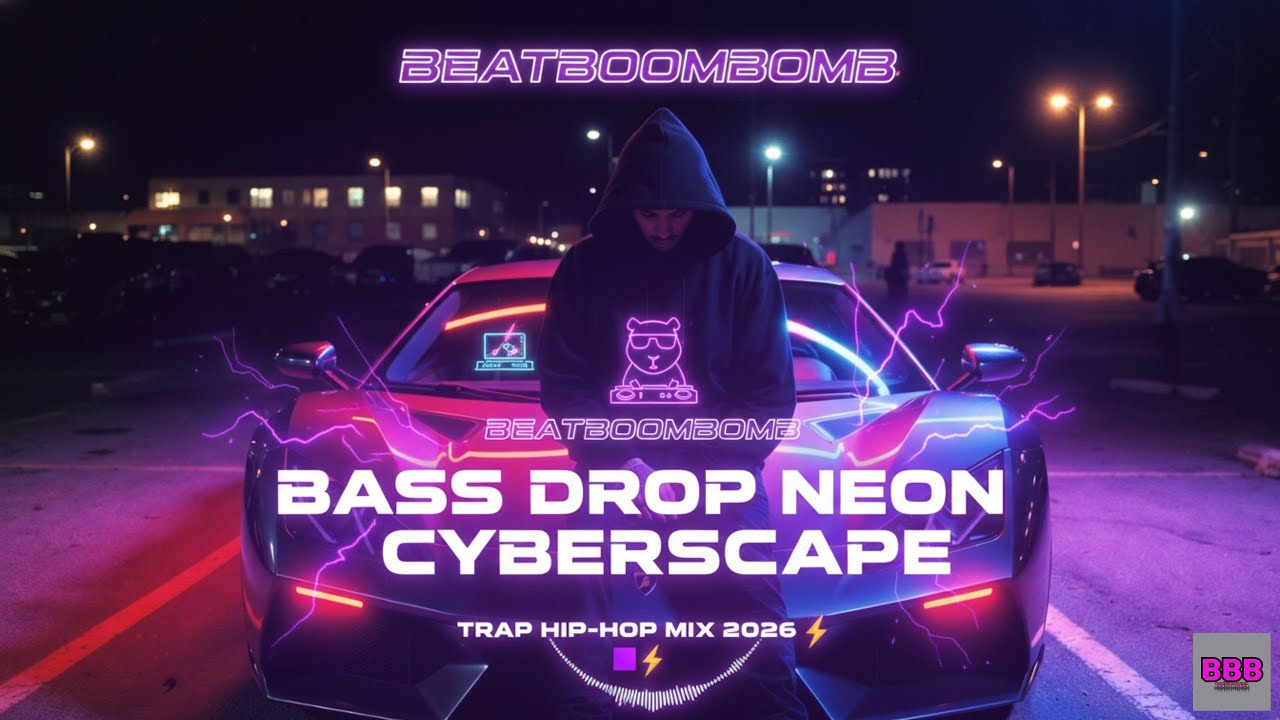 Bass Drop Neon Cyberscape | Trap Hip-Hop Playlist 2026