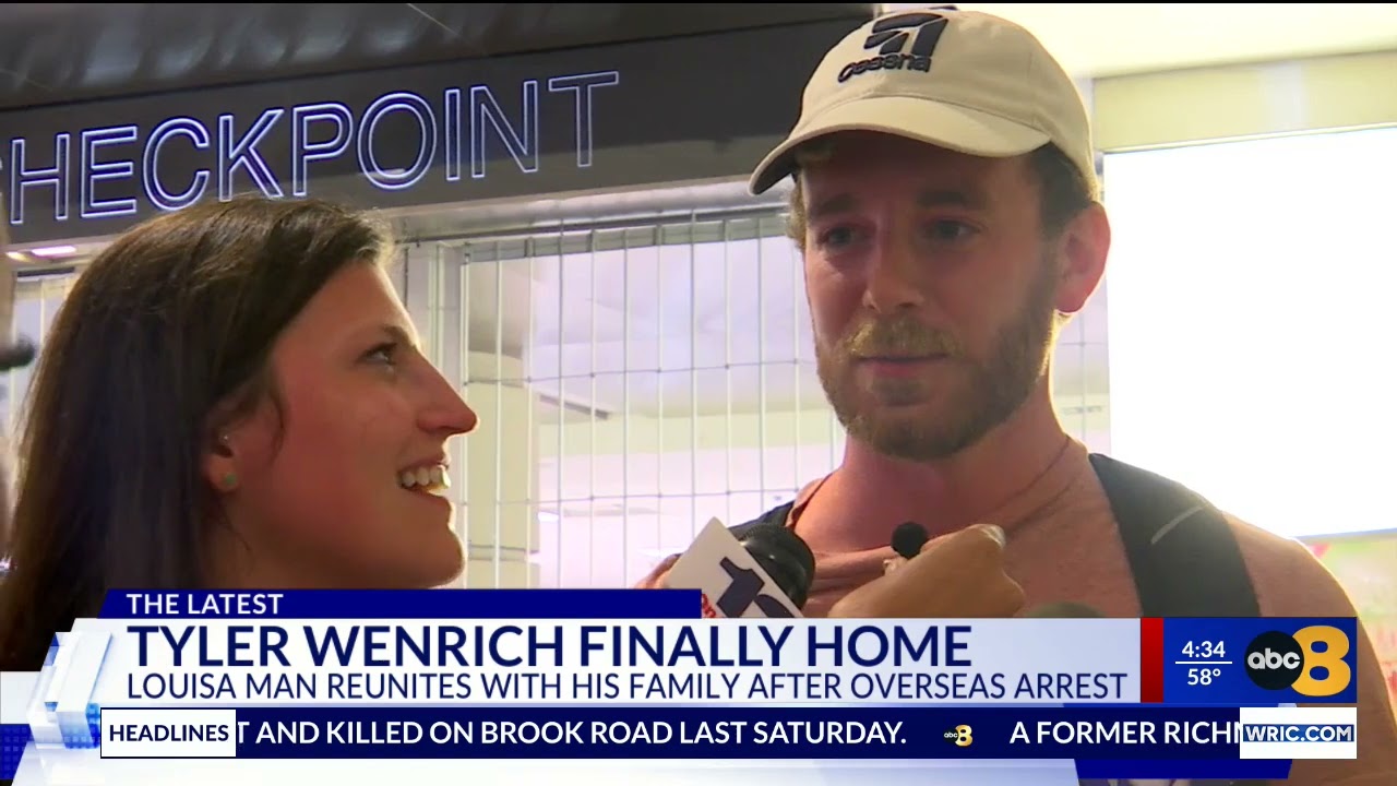 Tyler Wenrich lands at Richmond International Airport