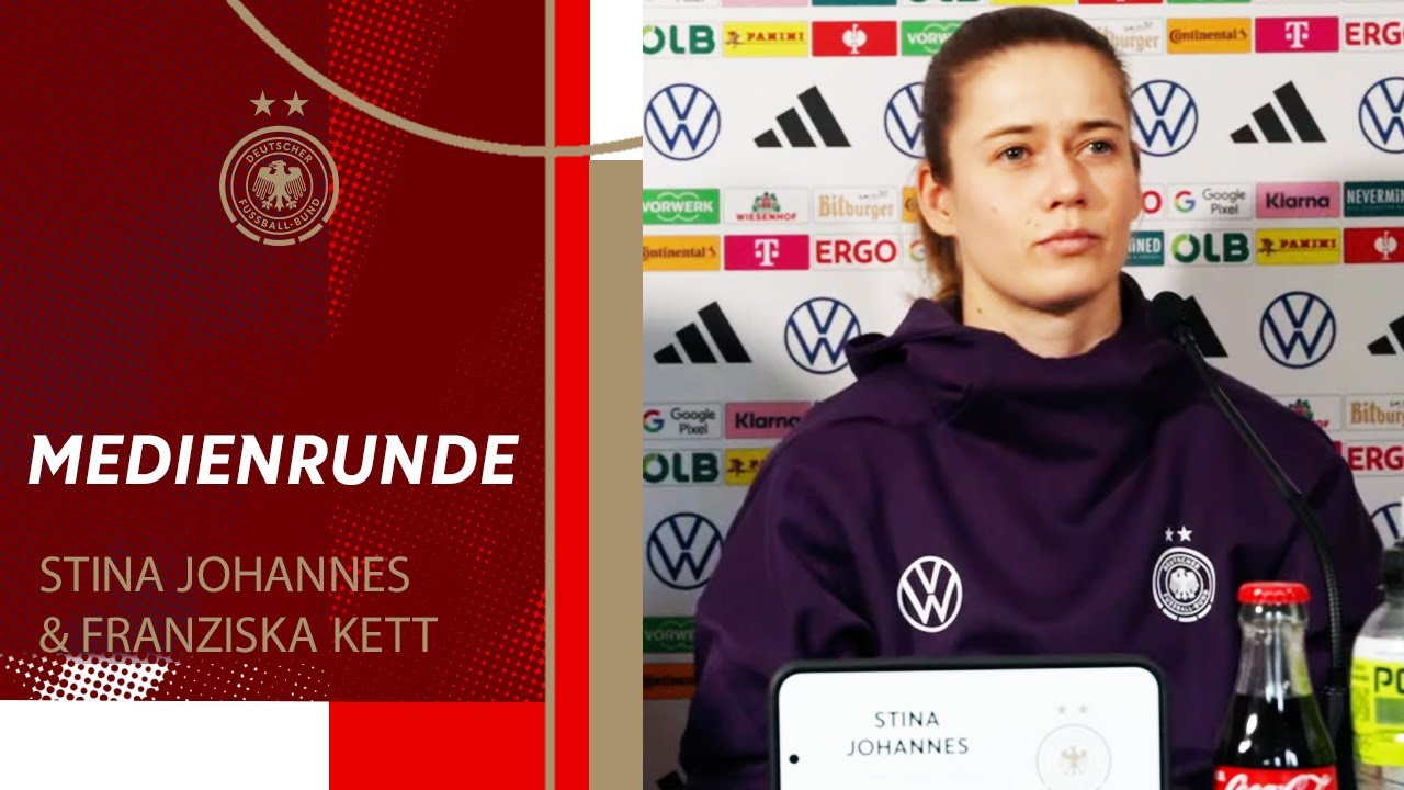 Medienrunde mit Stina Johannes & Franziska Kett nach dem Nations League Halbfinale gegen Frankreich