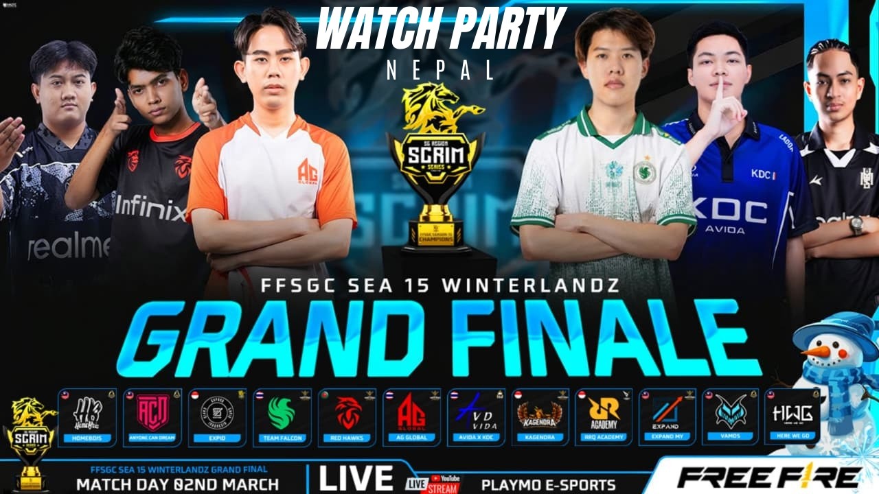 [WATCH PARTY] FFSGC SE 15  || GRAND FINALS | CHAMPION RUSH | FFSGC Season 15 || #ffenc