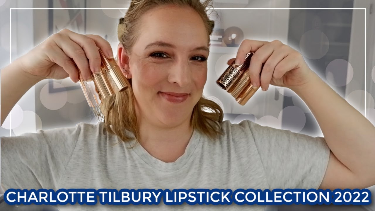 CHARLOTTE TILBURY LIPSTICK COLLECTION 2022 // Swatching my CT lip liners, lipglosses & lipsticks