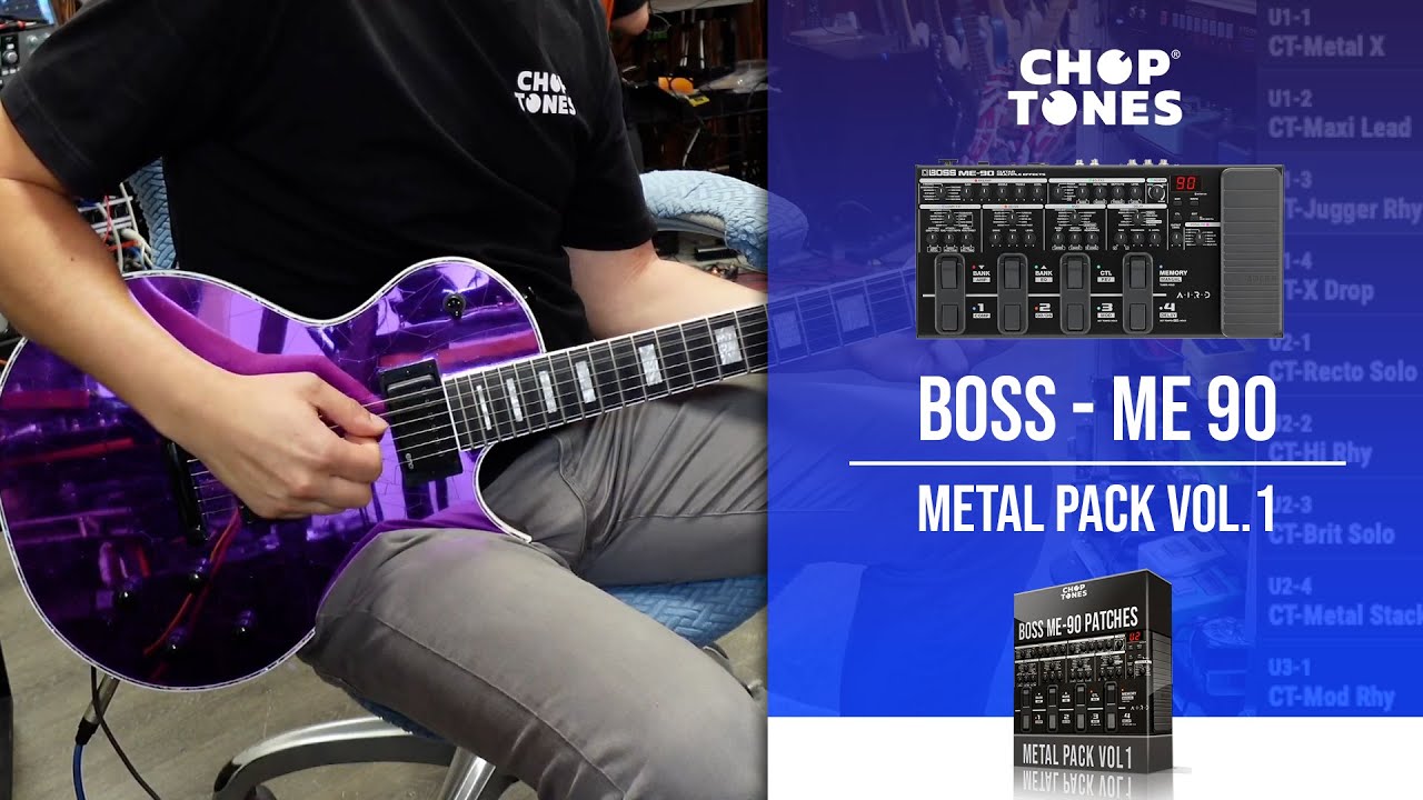 Boss ME-90 Patches | Metal Pack vol1 | Playthrough Demo