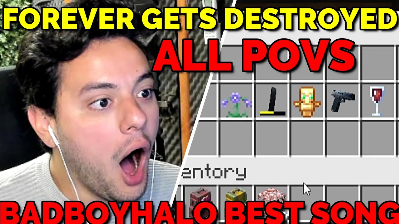 Badboyhalo разыгрывает навсегда с зажигательной песней со всеми точками зрения на QSMP Minecraft