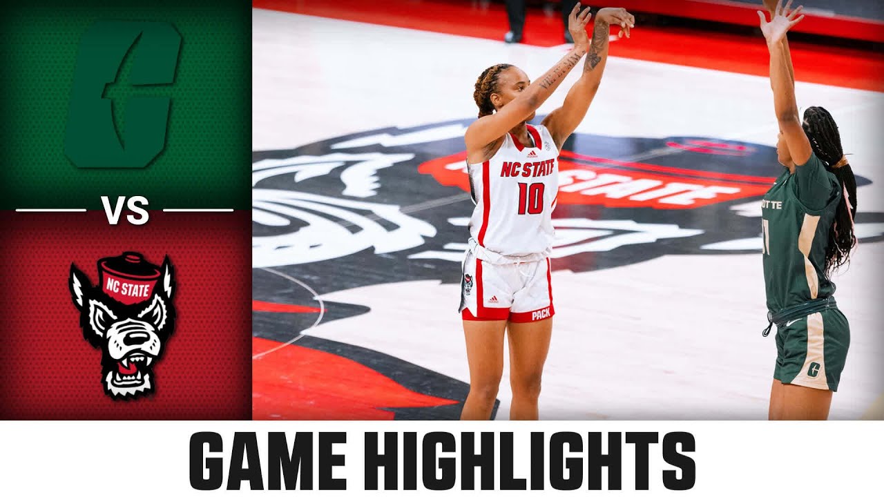 Charlotte vs. NC State Game Highlights | 2023-24 ACC Women's Basketball