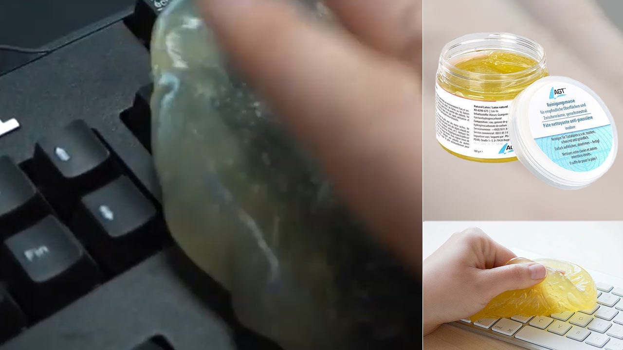 Pâte nettoyante anti-poussière pour ordinateur clavier voiture multimédia [PEARLTV.FR]