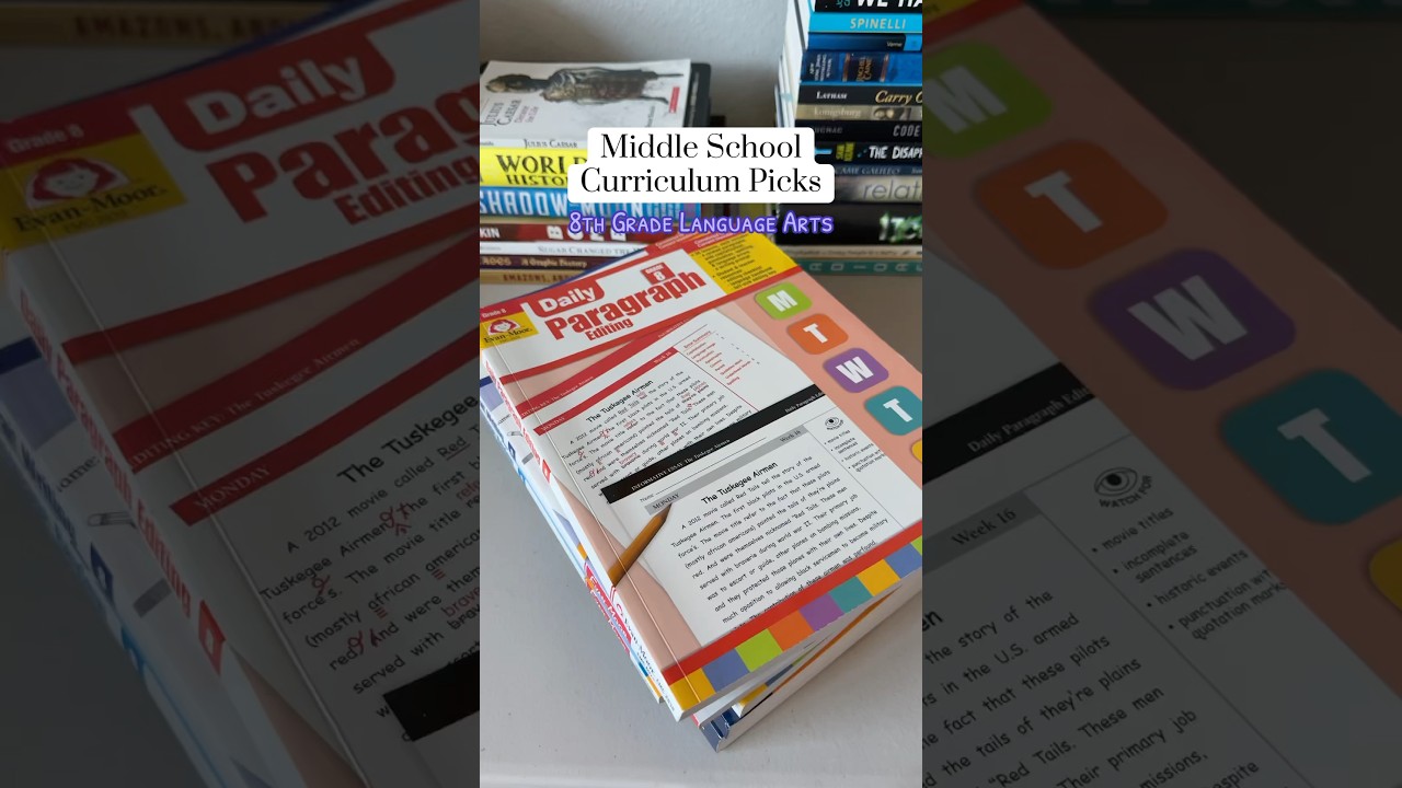 Middle School Curriculum Picks 8th Grade Language Arts Writing #homeschool #curriculum #languagearts