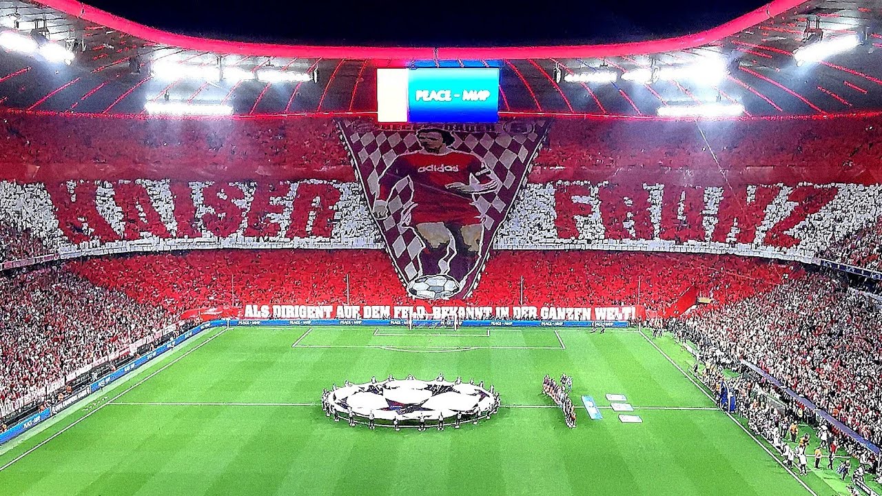 Bayern München Südkurve | Choreo Franz Beckenbauer & Hymne | Champions League Halbfinale Real Madrid