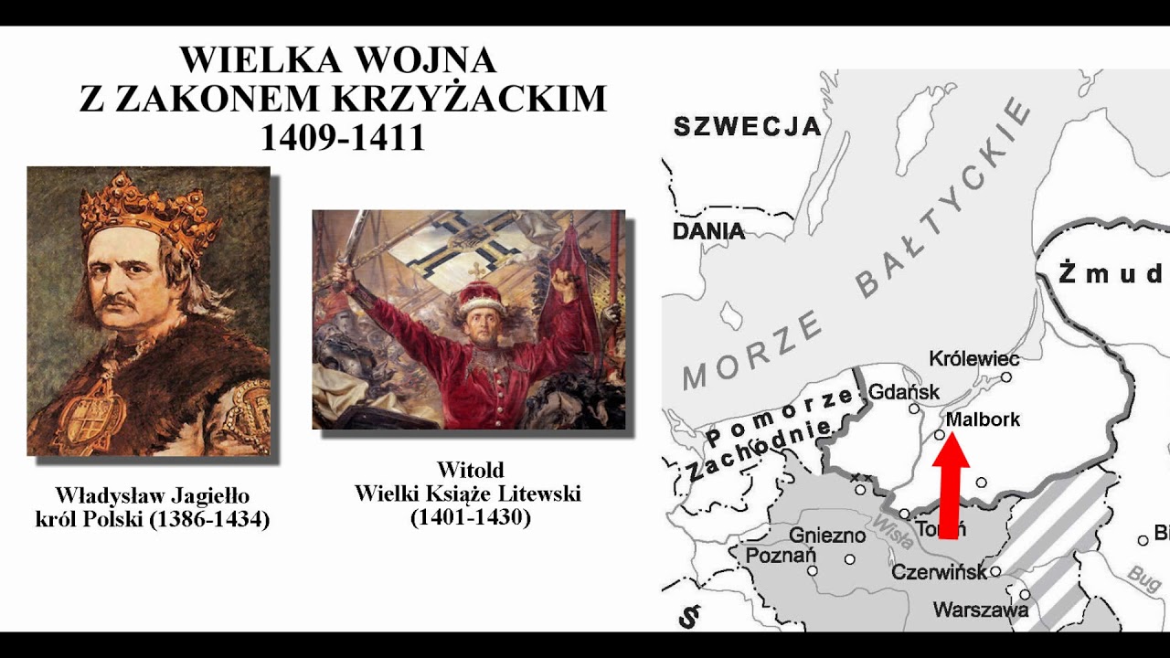 WIELKA WOJNA Z ZAKONEM KRZYŻACKIM 1409-1411 - LEKCJA DLA KLASY 4