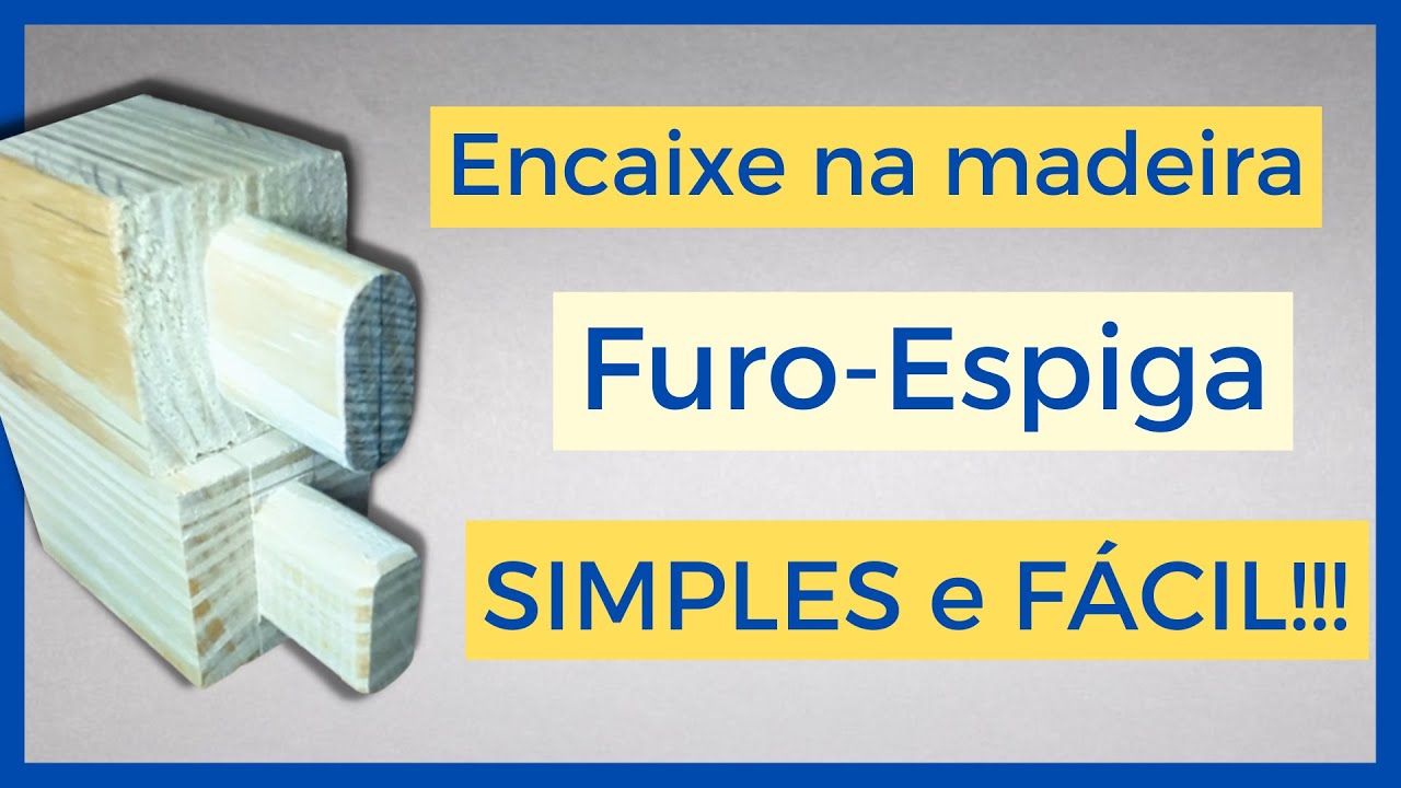 Espiga sem máquinas profissionais! Todo marceneiro deve saber isso! Furo-espiga simples e fácil.