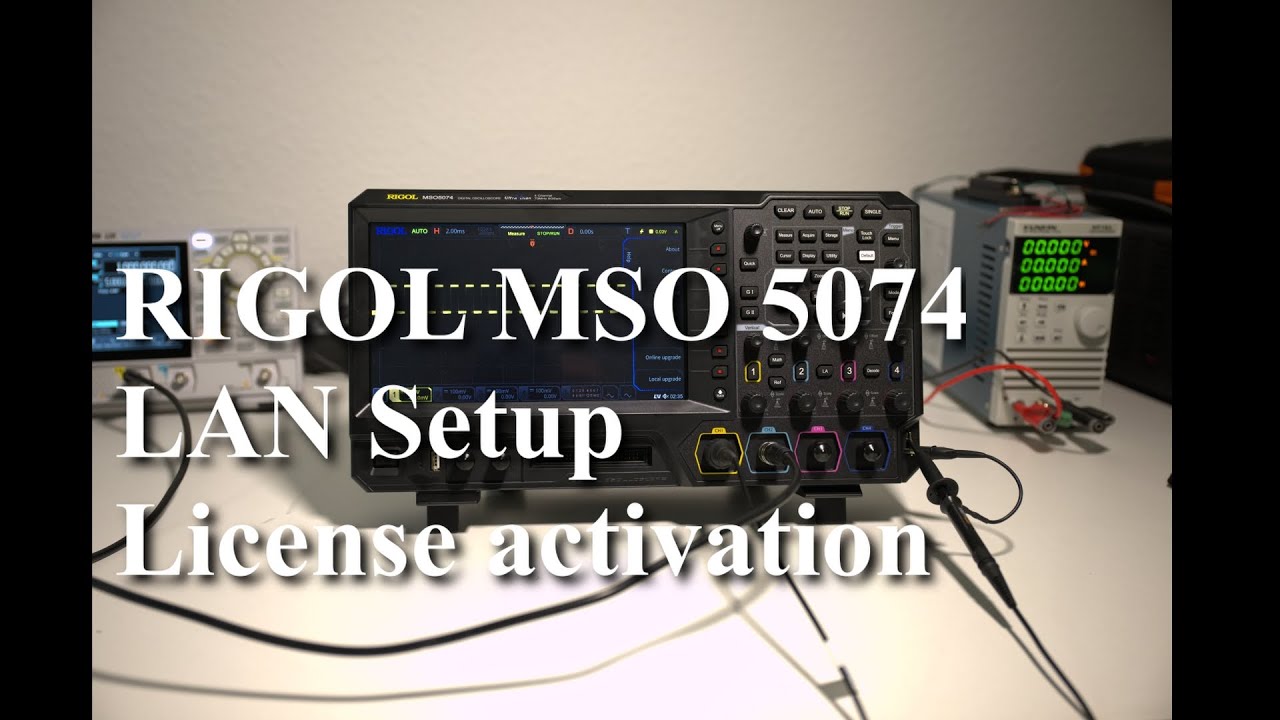 01 RIGOL MSO5000 LAN Setup & License Activation