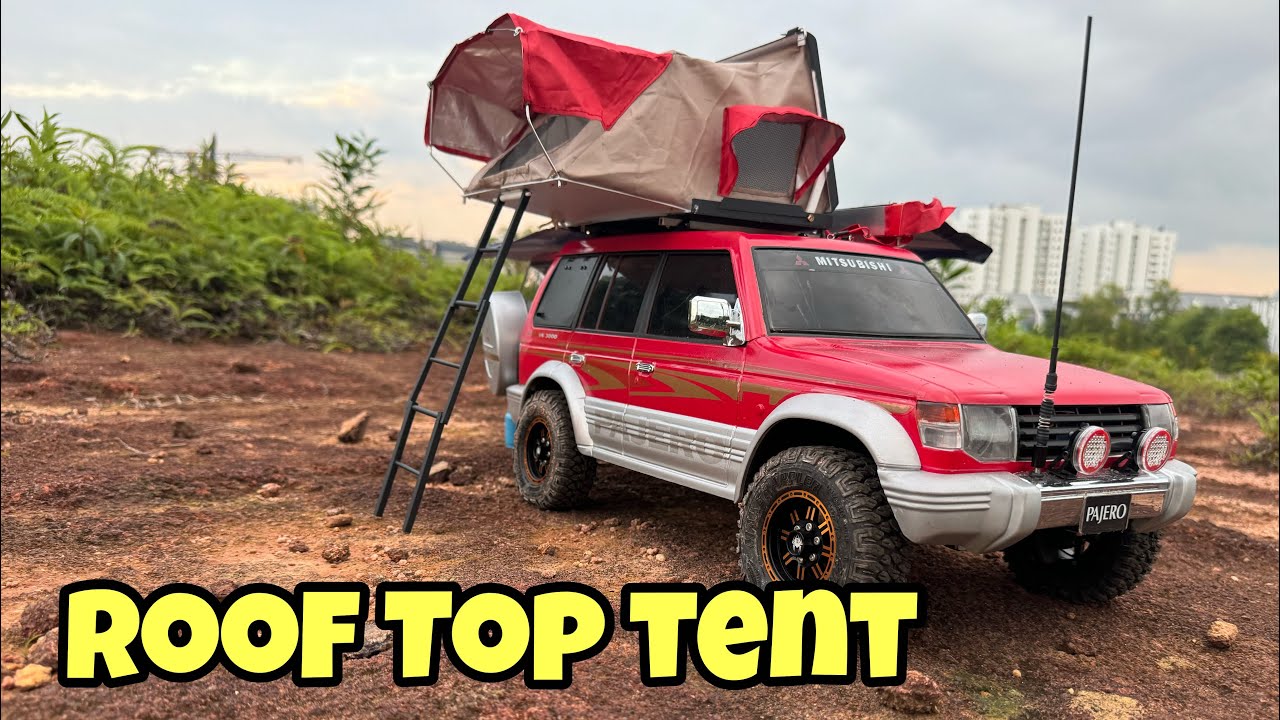 RC Diy Custom built Rooftop Tent-Overland 1/10