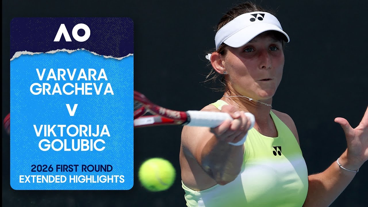 Varvara Gracheva v Viktorija Golubic Extended Highlights | Australian Open 2026 First Round