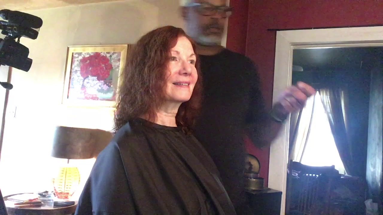 Husband cuts my Hair during COVID-19 Isolation