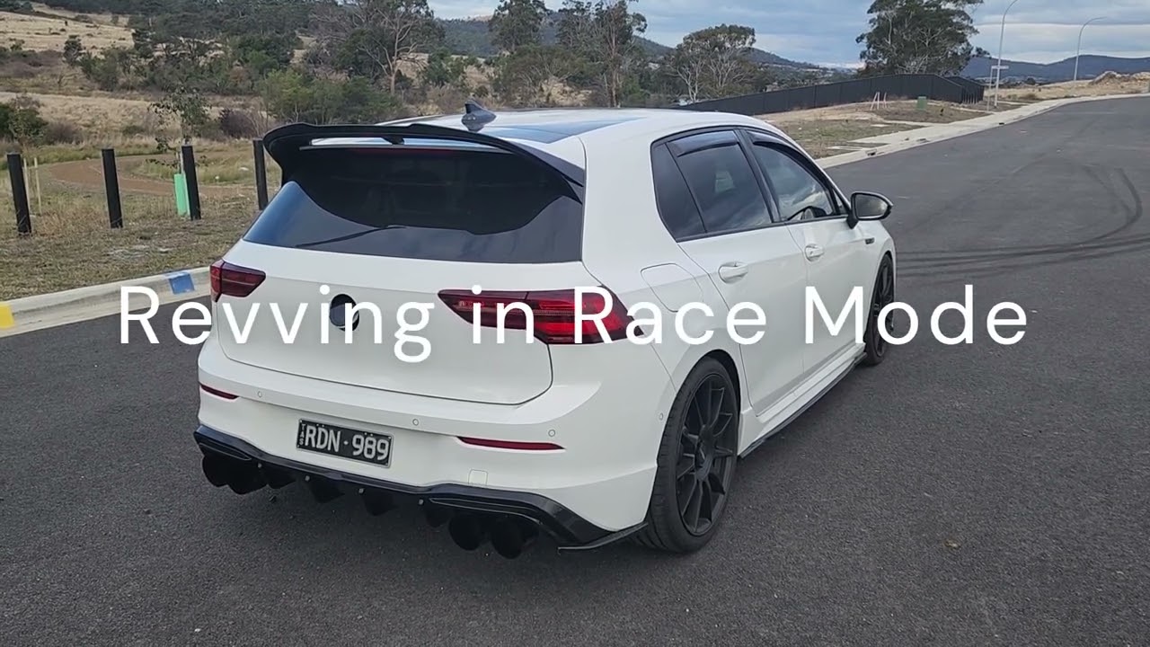 Mk8 Golf R with Invidia R400 valved catback exhaust