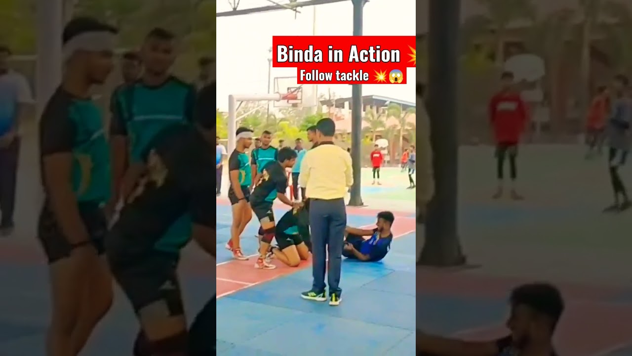 #Binda in Action 💥😱💪👈#Ankit Singh  #kabaddi Follow tackle💥😱#Desh #viral #video