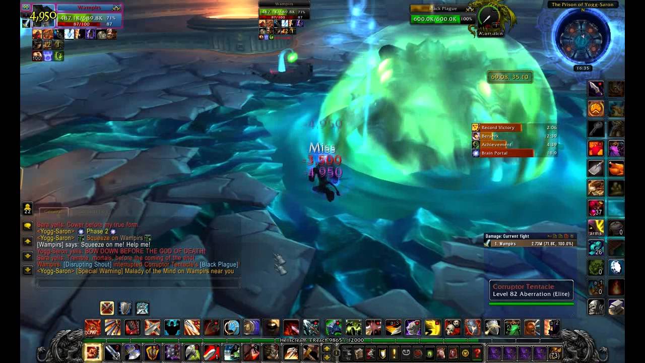 Arms Warrior solo 25 N 0-Keepers Yogg-Saron MoP