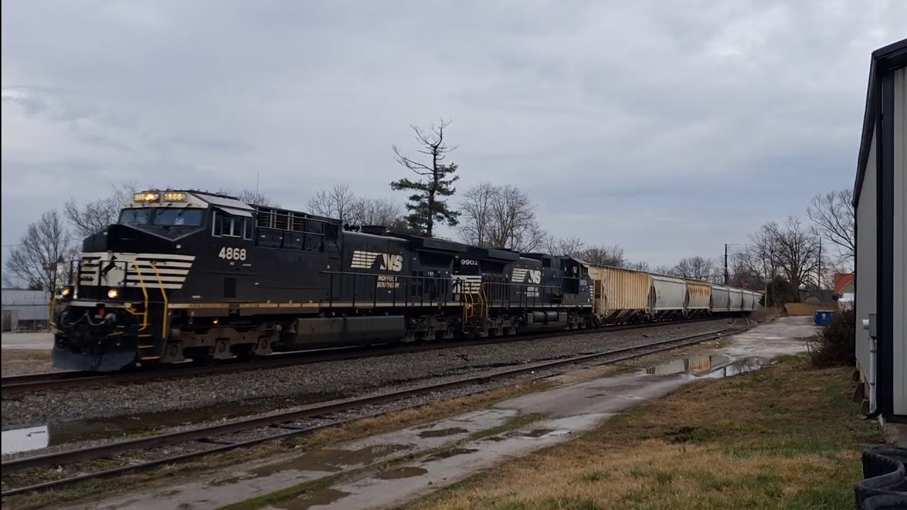 (NS LD Railfanning) NS 168 At Lawrenceburg W/Beautiful Nathan K3HL!