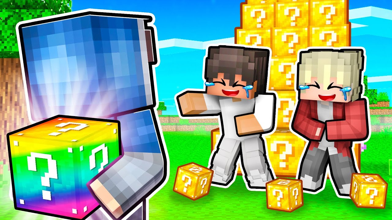 Předstírám, že jsem SUPER NOOB v Minecraft LUCKY BLOCK ZÁVODU!