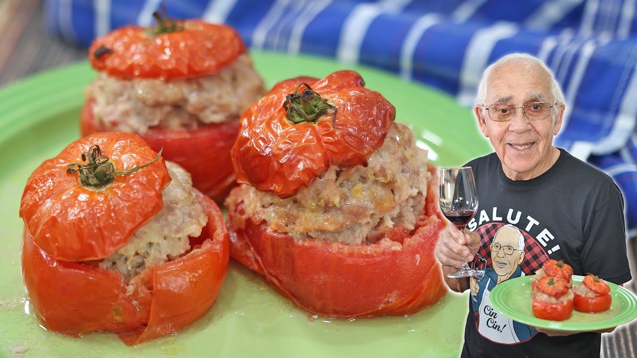 Помидоры, фаршированные свиным фаршем