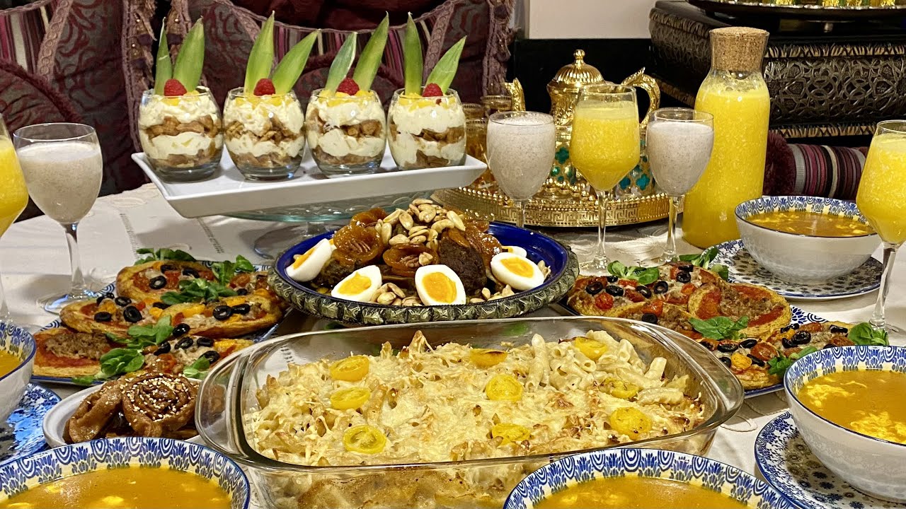 مكاين غير السهل والسريع تشكيلة من الوصفات 😉طجين مدغمر مكرونة 🍝 خطيرة ميني البتزا بدون دقيق تحلية😋