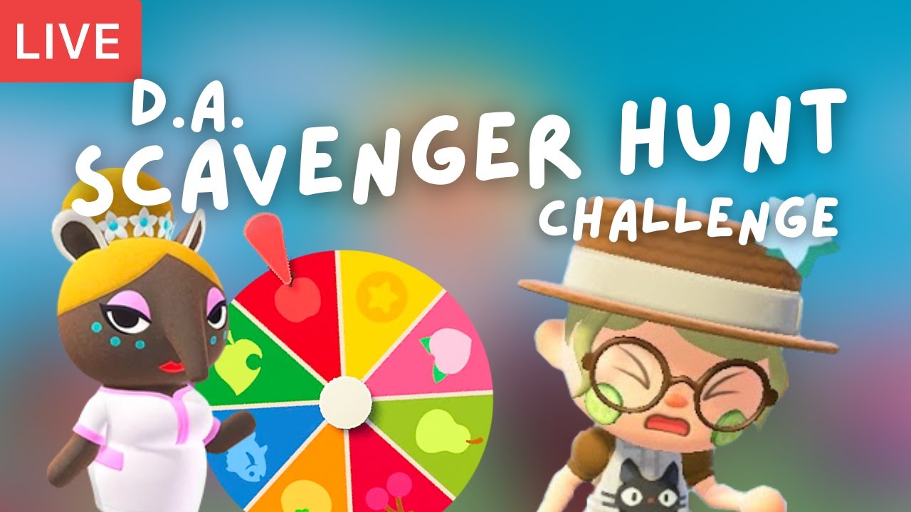 🔴SCAVENGER HUNT CHALLENGE! 😱Visiting Random DAs 🌿 Pom Poko // Animal Crossing Live Stream