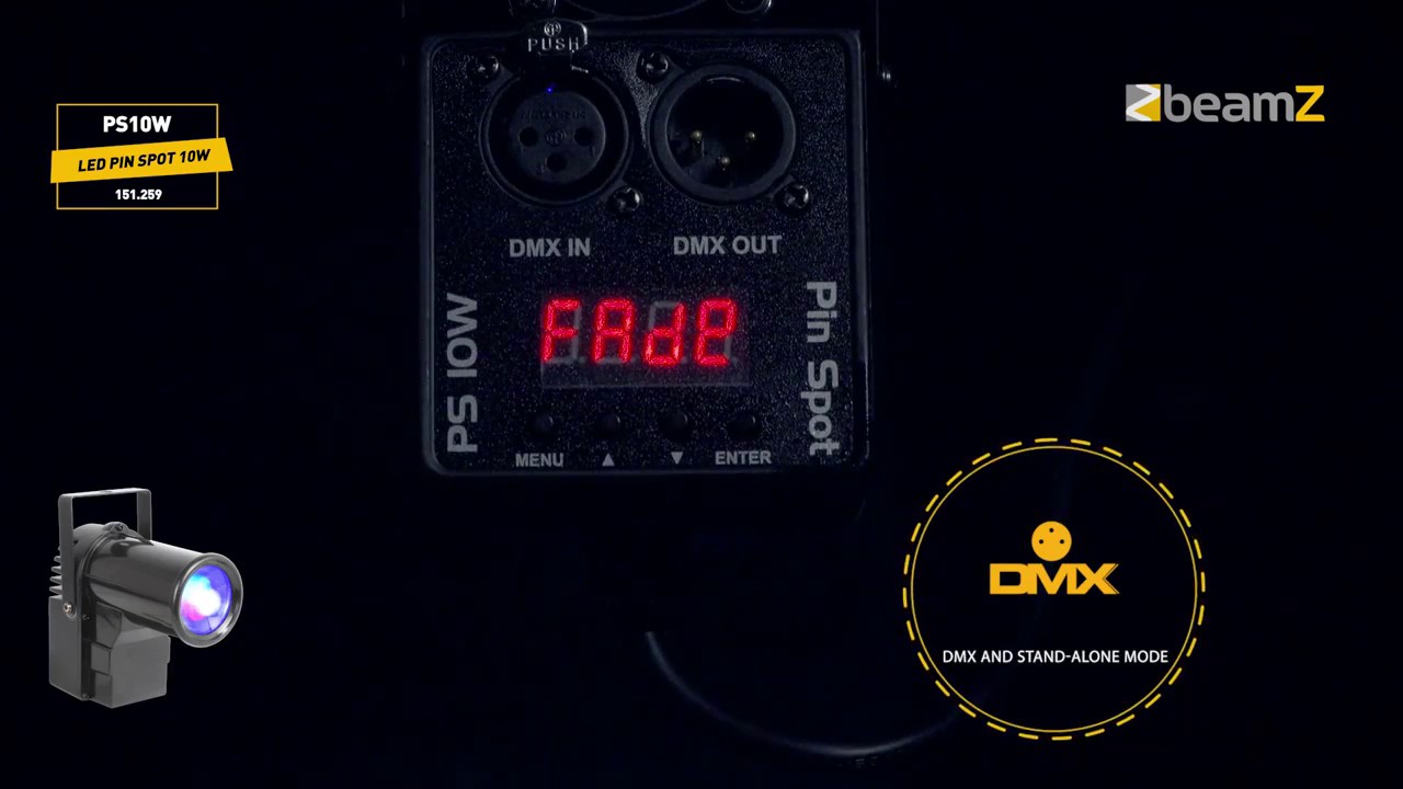 LED Pin Spot 20W 4 in 1 DMX RGBW
