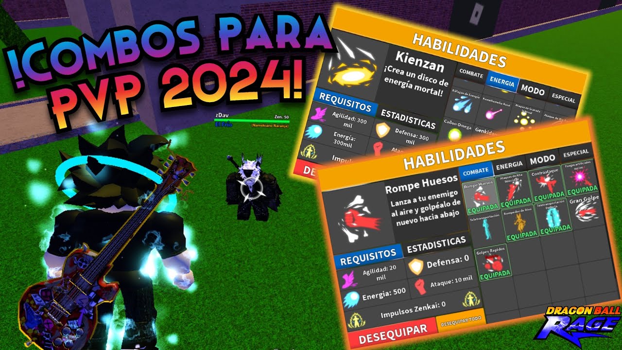 !COMBOS PARA PVP 2024! | Roblox Dragon Ball Rage