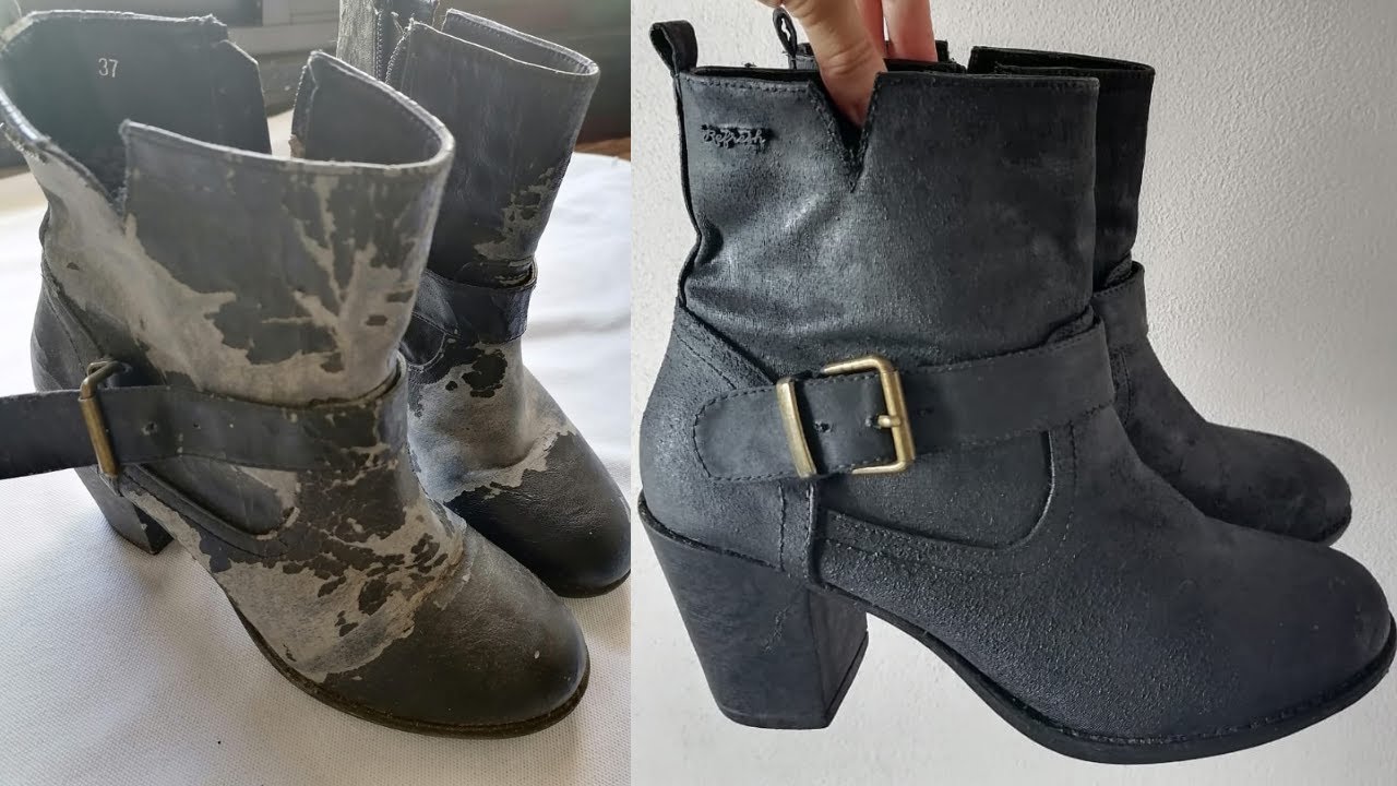 Restaurando unos botines viejos