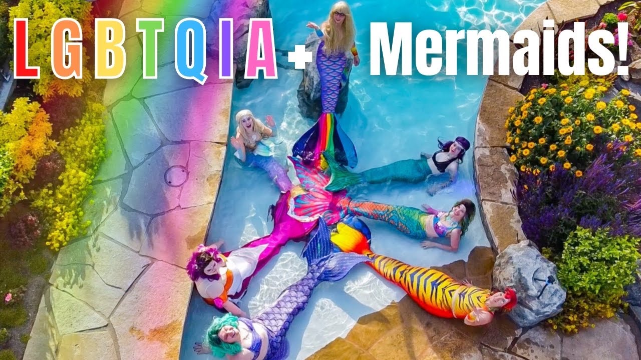 Rainbow Mermaid Pride Parade Swim! LGBTQIA+