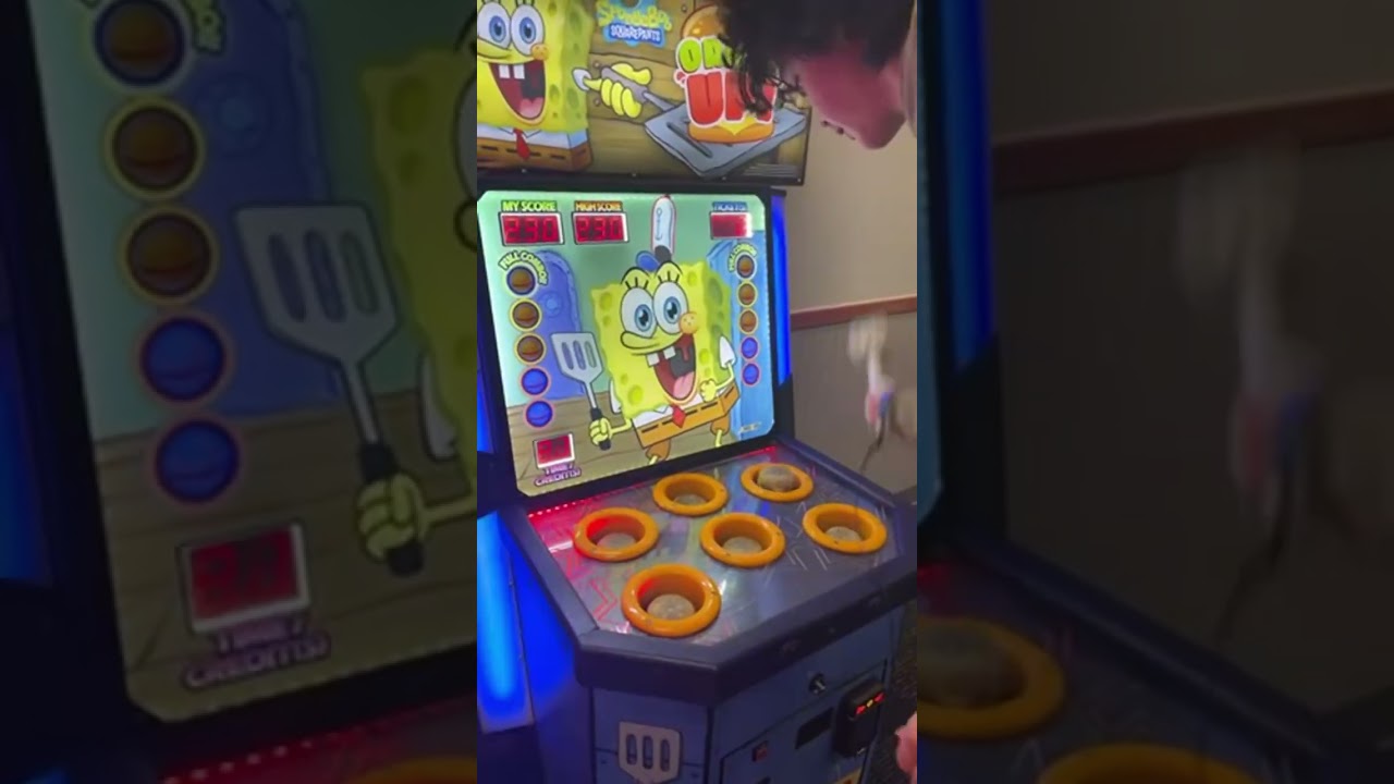 SpongeBob Order Up High Score #arcade #jackpot #shorts #fyp