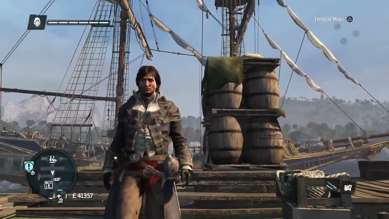 Assassins creed Rogue - Templar treasure map relic - 554, -899 River Valley