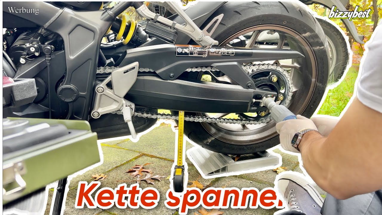 So spanne ich meine Motorradkette - Warum und WANN überhaupt??? Kettenspiel oder Kettendurchhang?