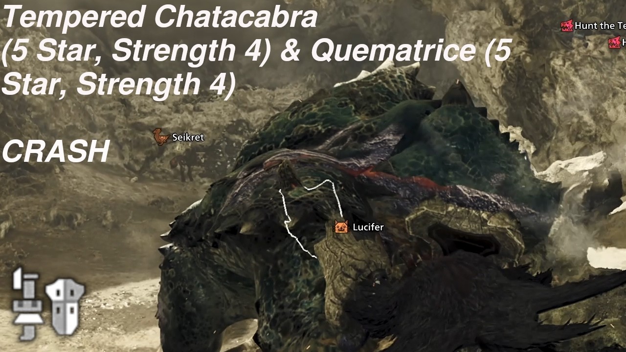 Gunlance | 5*4 Tempered Chatacabra & 5*4 Quematrice | CRASH | MH: Wilds [Part 434]