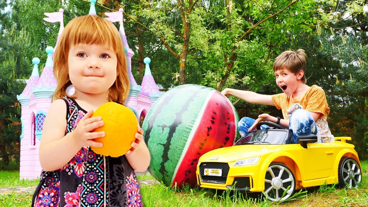 Kinderlied zum Mitsingen.Das Obstlied.Kindervideo auf Deutsch.